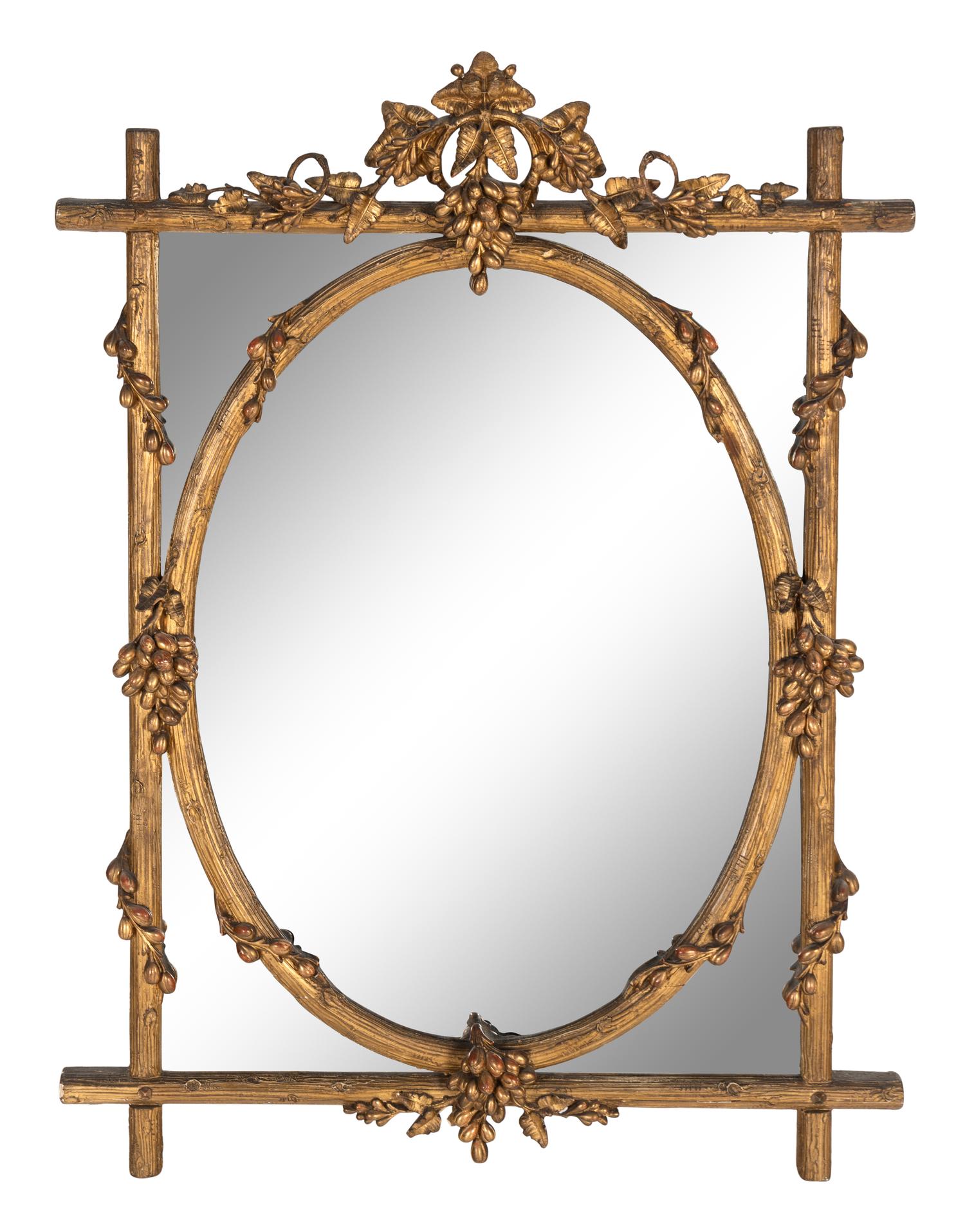 A Victorian Carved Giltwood Mirror