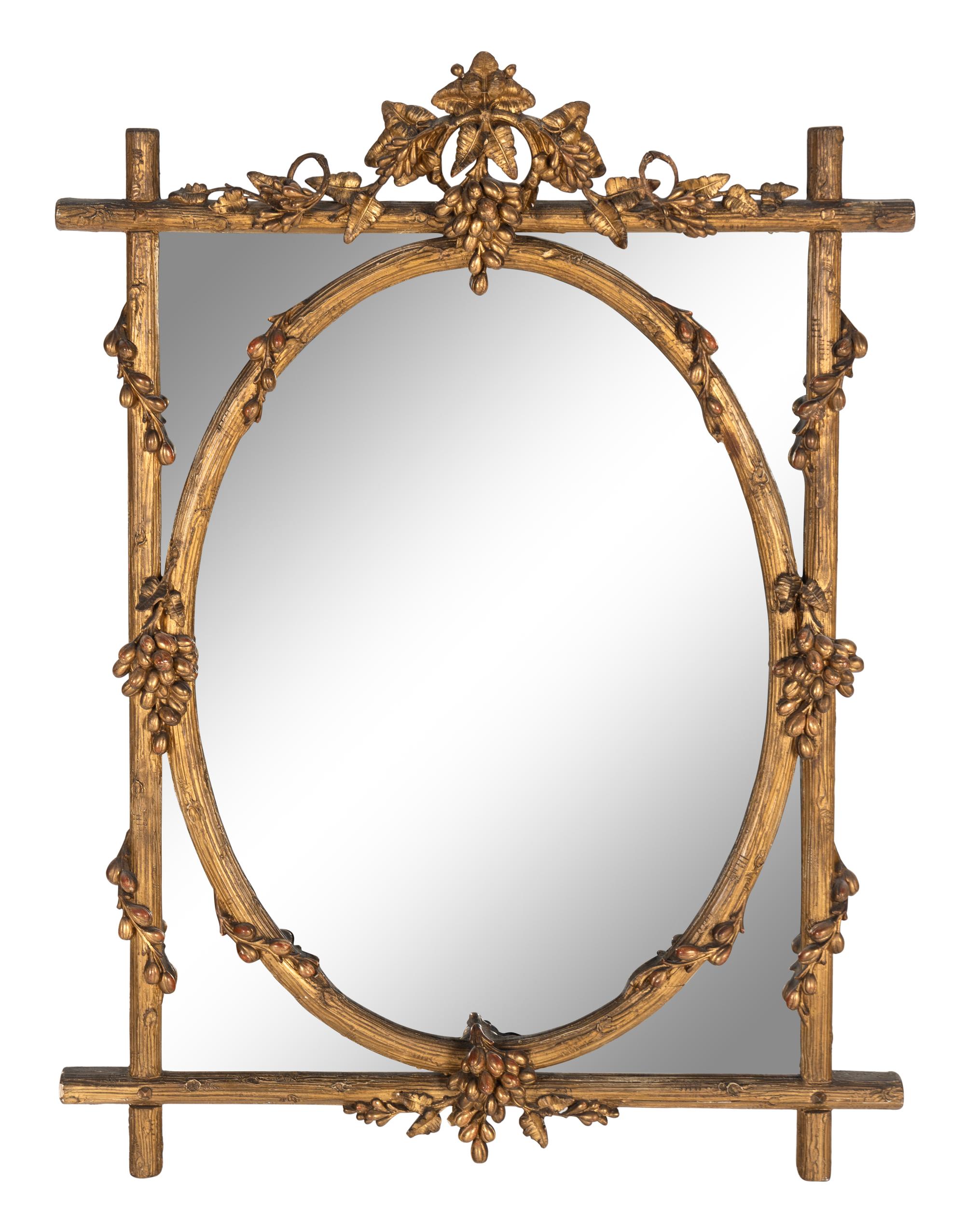 A Victorian Carved Giltwood Mirror