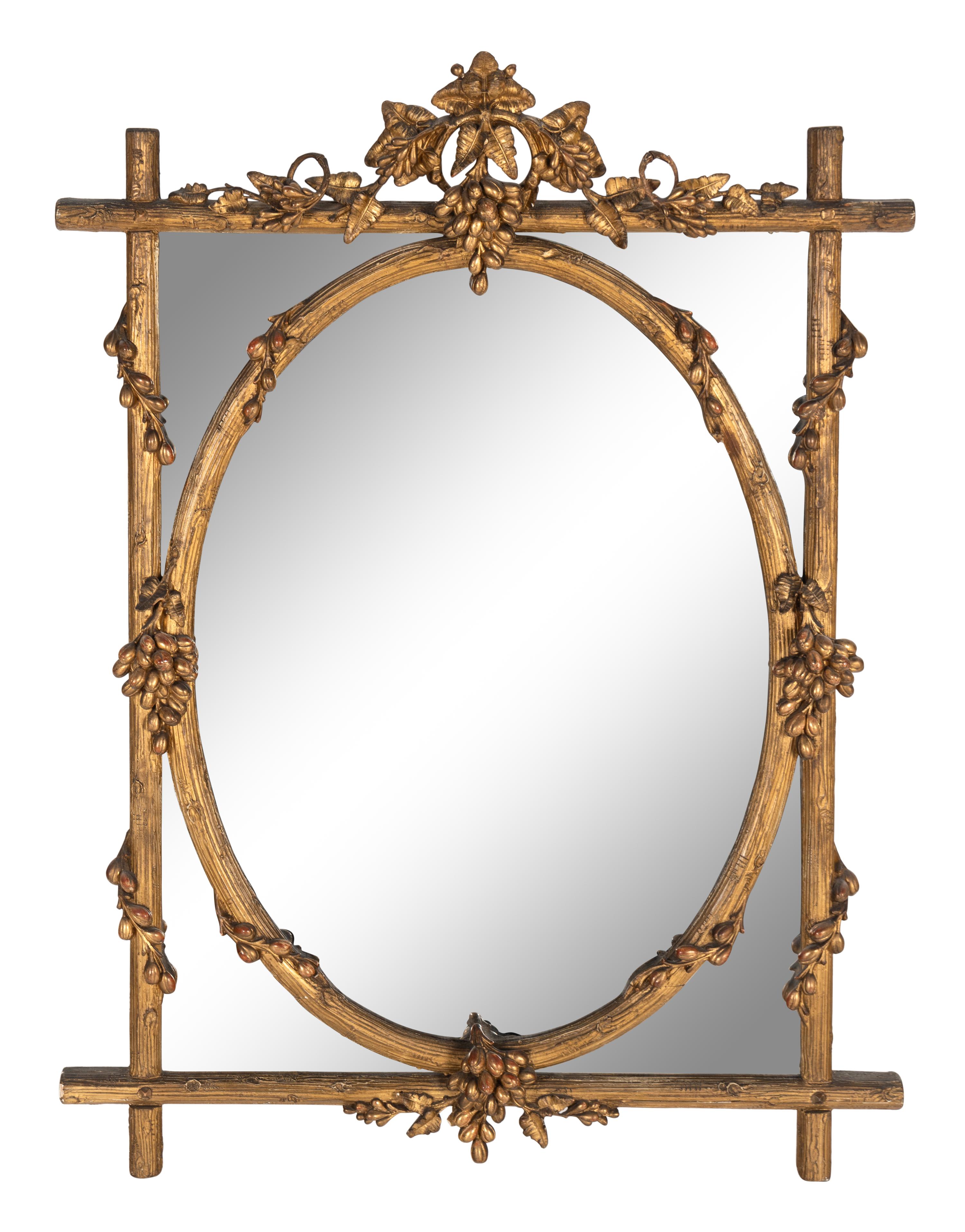 A Victorian Carved Giltwood Mirror