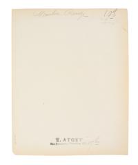 A group of four photographs depicting Paris ( Moulin Rouge [86 boulevard de Clichy] ; Passage Moret, ruelle des Gobelins ; Rue des Prêtres Saint-Séverin, au fond rue Boutebrie; Rue des Gobelins)