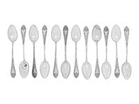 A Collection of American Silver Flatware Articles