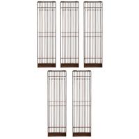 A Set of Eleven American Cast Iron Elevator Doors/Grates 23" W x 1" D x 82" H — United States, Early 20th Century