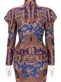Two Designer Skirt Suits: One Christian Lacroix and One Versace, 1980-90s