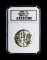 A 1928 Oregon Commemorative 50c Coin (NGC MS66)