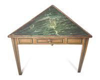 A Late Federal Paint-Decorated and Marbleized Corner Stand, Circa 1820-1830
