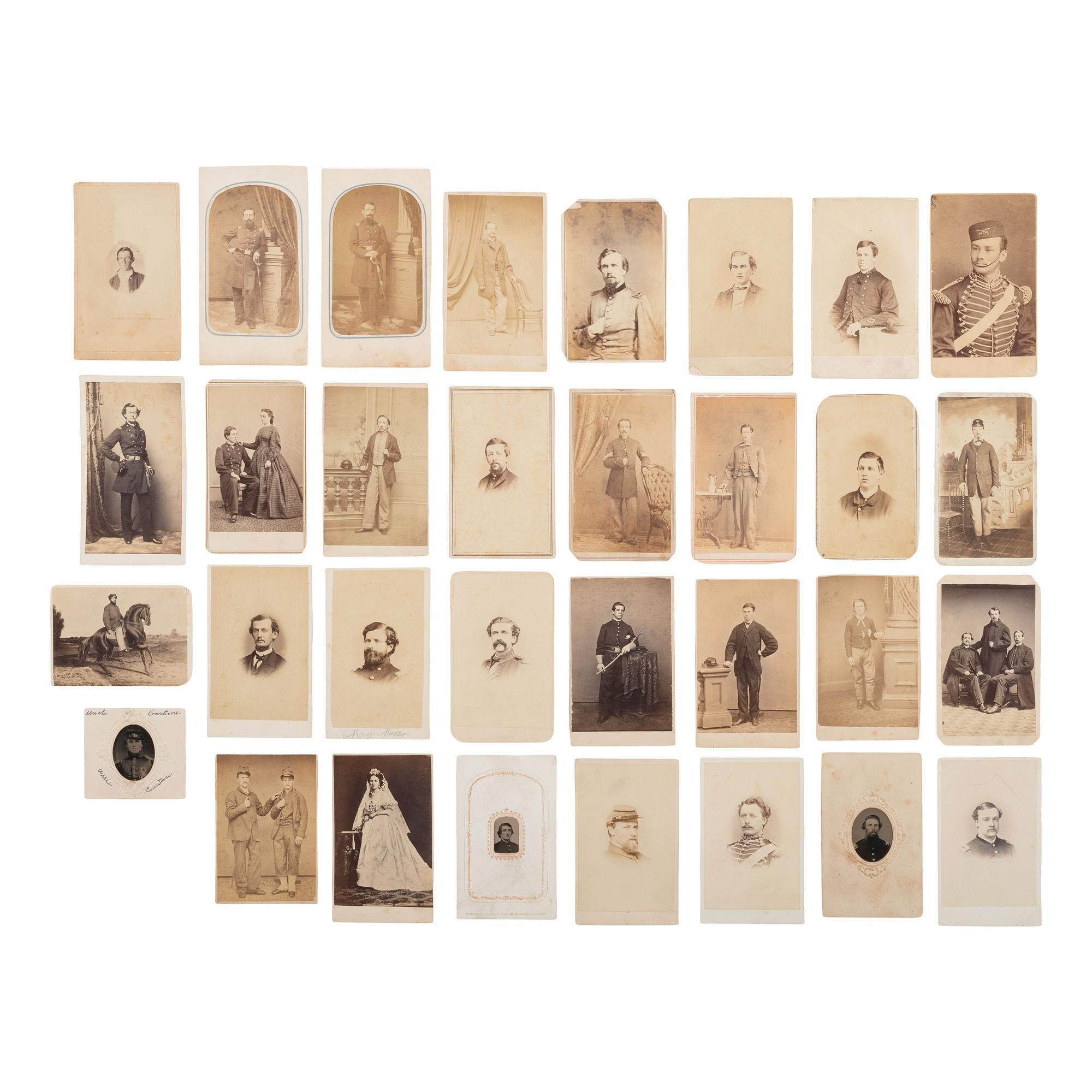 [Civil War] Group of 32 Carte de Visites of Union Soldiers from Pennsylvania