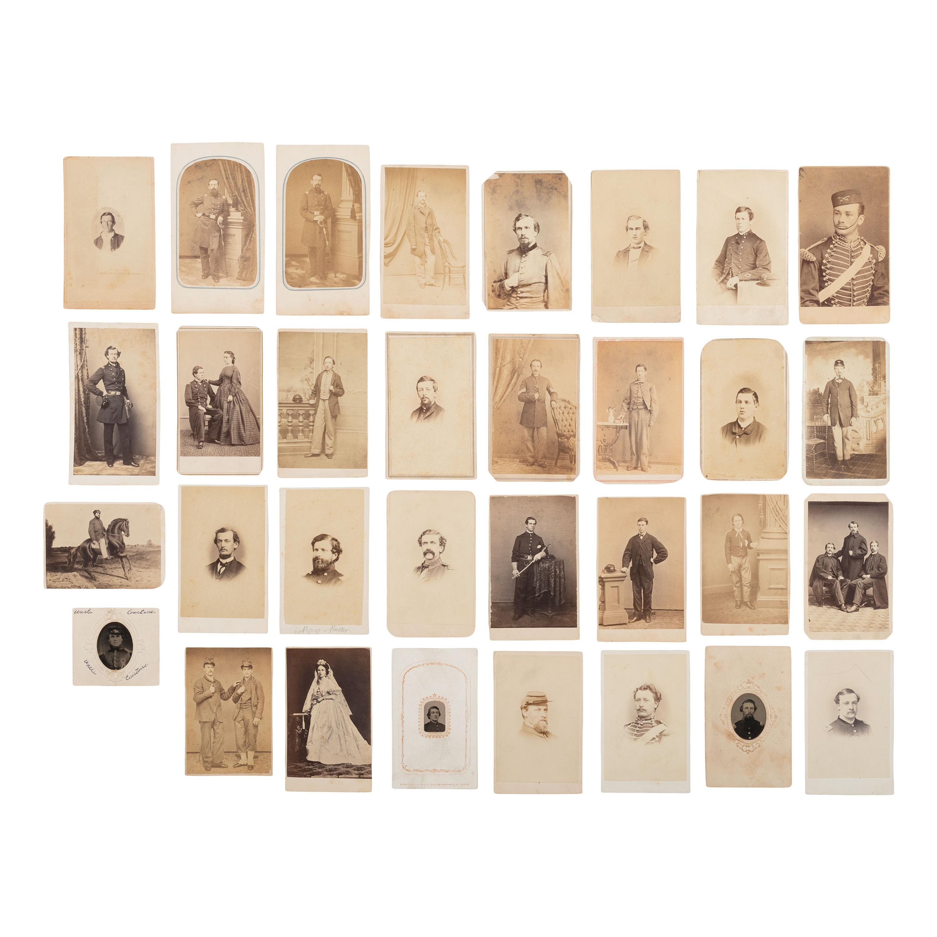 [Civil War] Group of 32 Carte de Visites of Union Soldiers from Pennsylvania