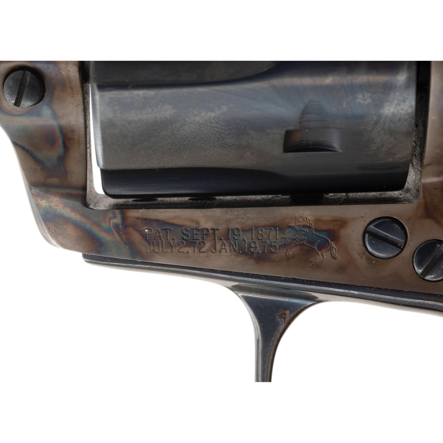 *Colt 4.75" Blued New Frontier Single Action Army Revolver in .44-40 with Original Box and Extra Grips