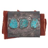 Navajo Silver and Turquoise Ketoh