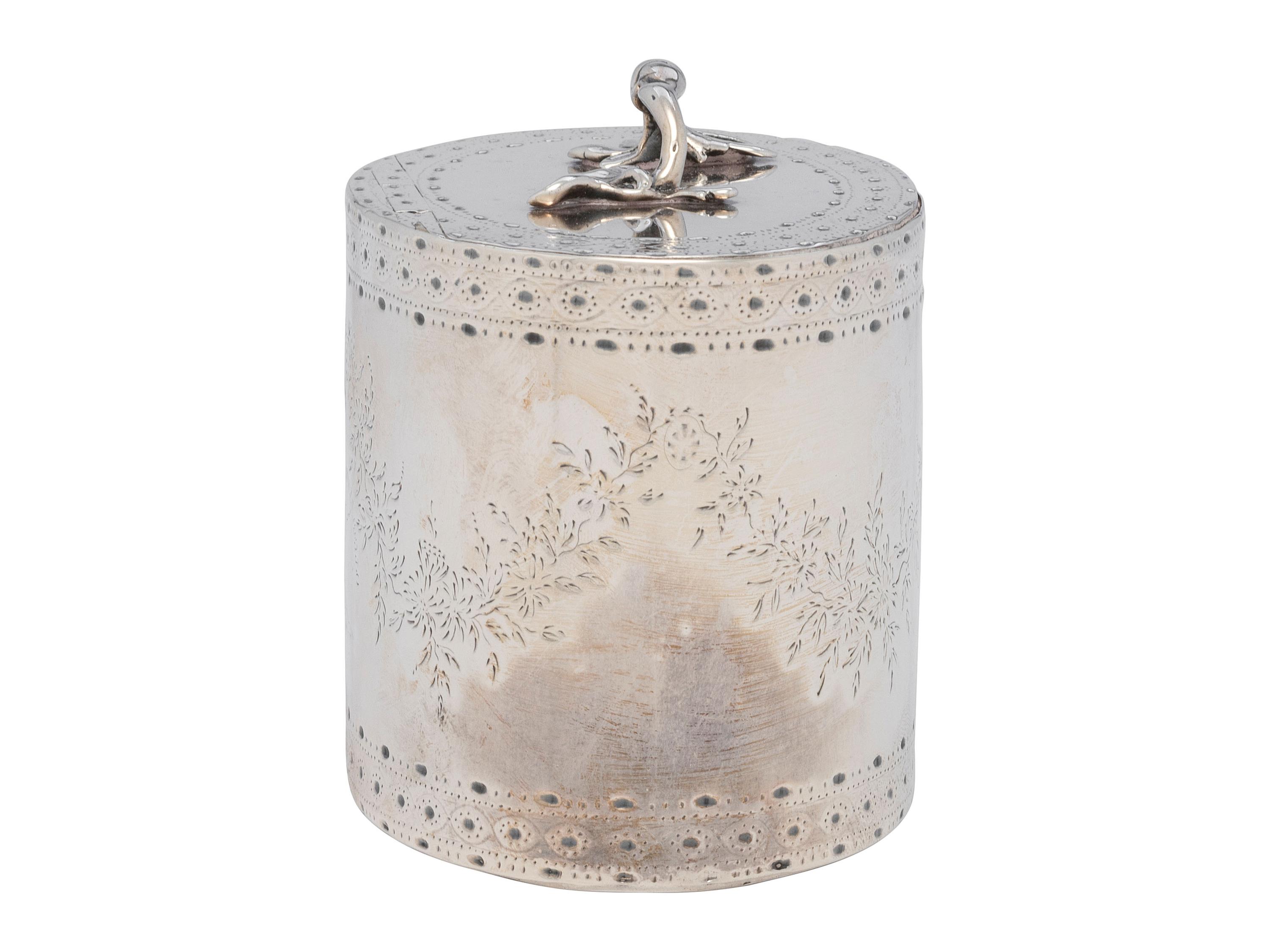 A George III Silver Tea Caddy