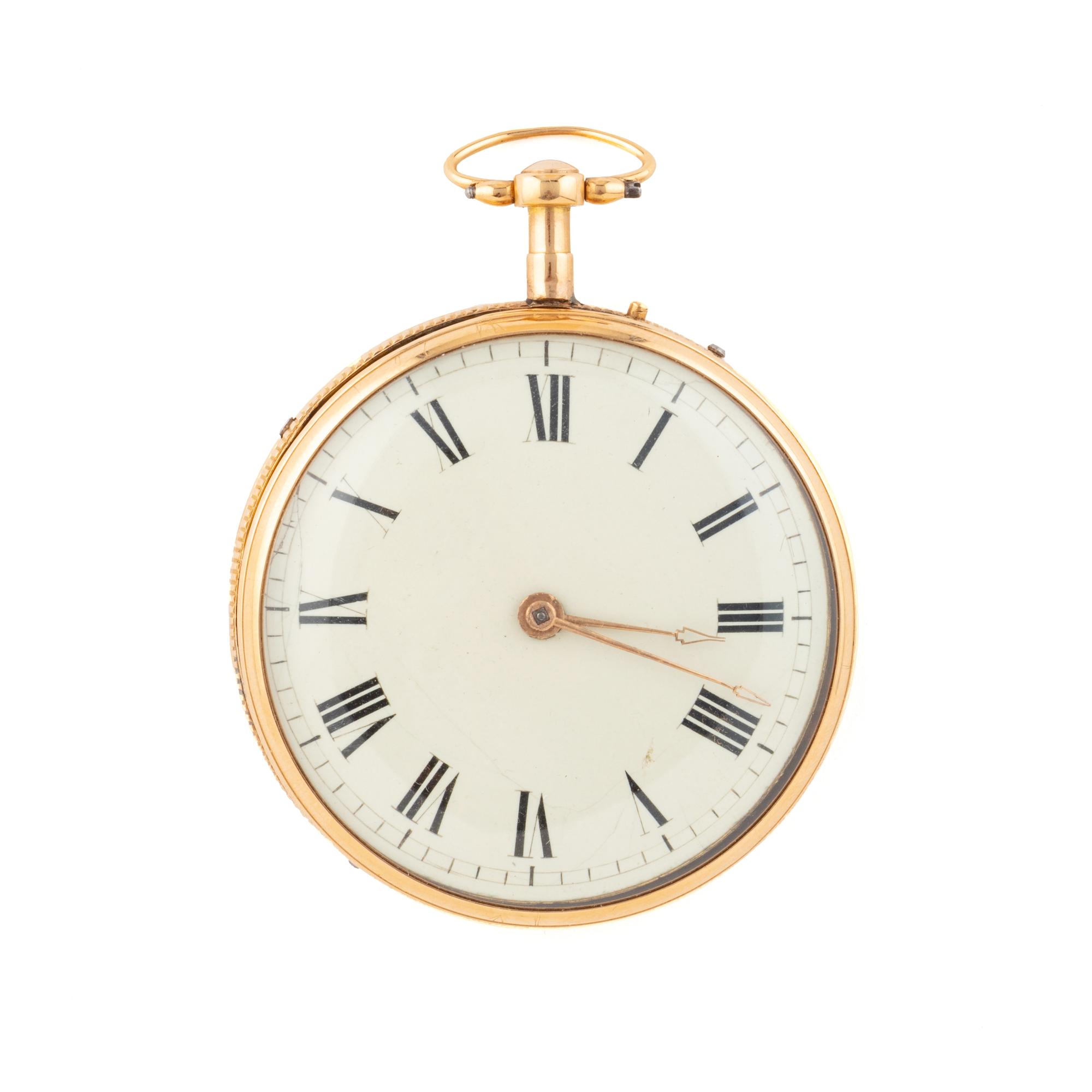 A Musical Open Faced Watch