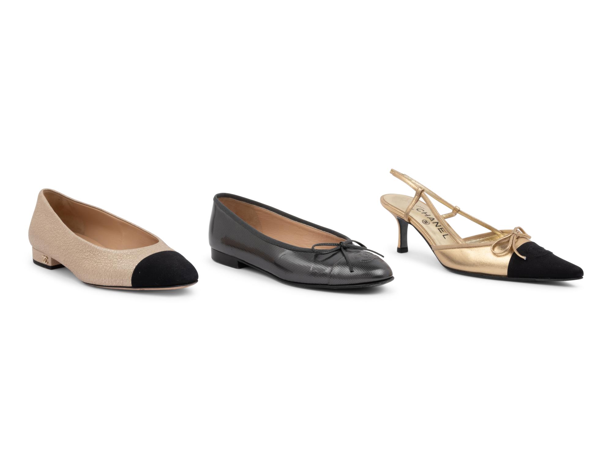 Three Pairs of Chanel Shoes