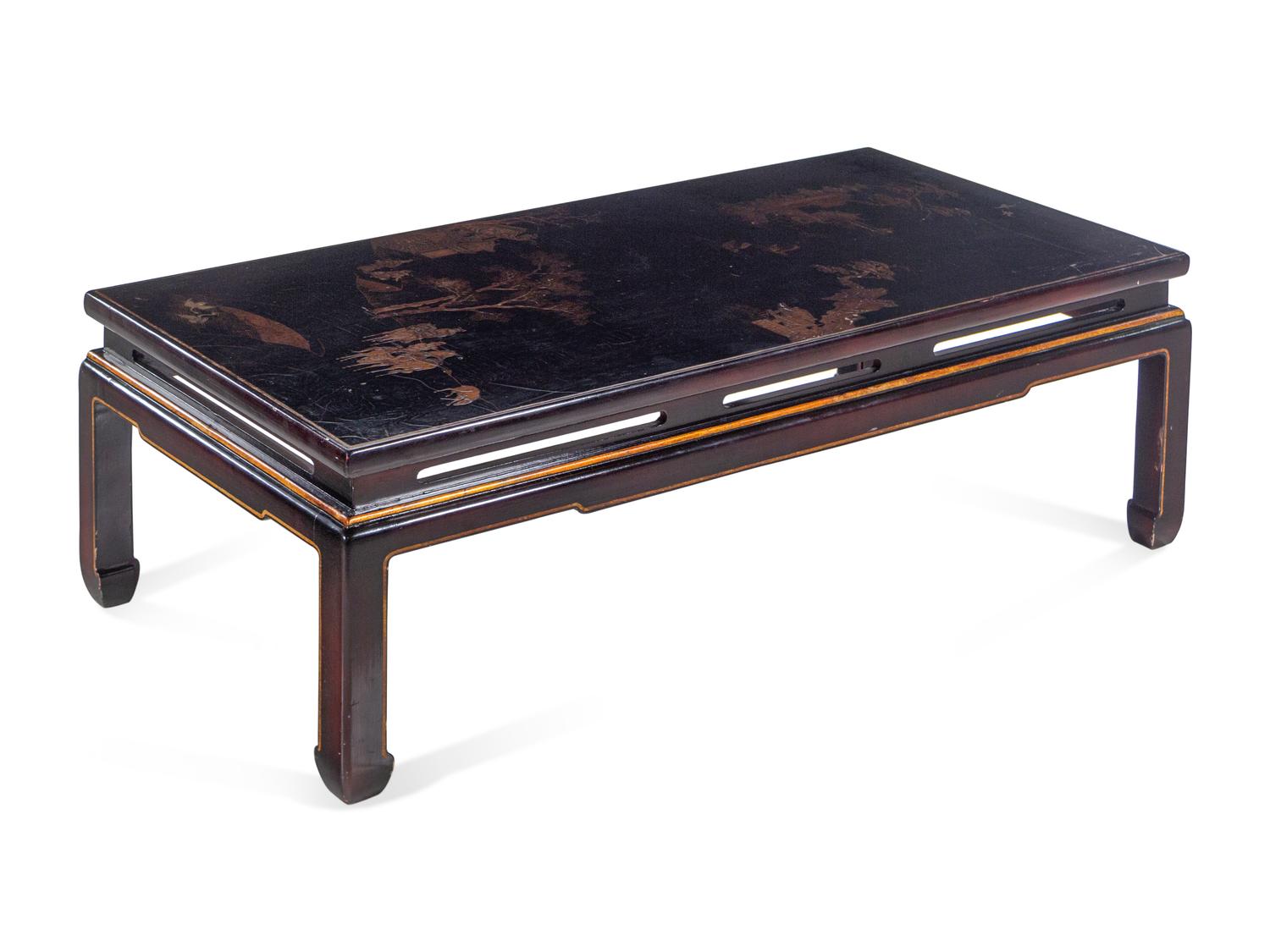 A Japanese Export Lacquer Low Table