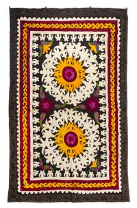 A Bukhara Suzani Embroidery 7 feet x 4 feet 7 inches. — UZBEKISTAN, EARLY 20TH CENTURY
