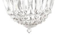 A Beaded Cut Glass Ceiling Fixture