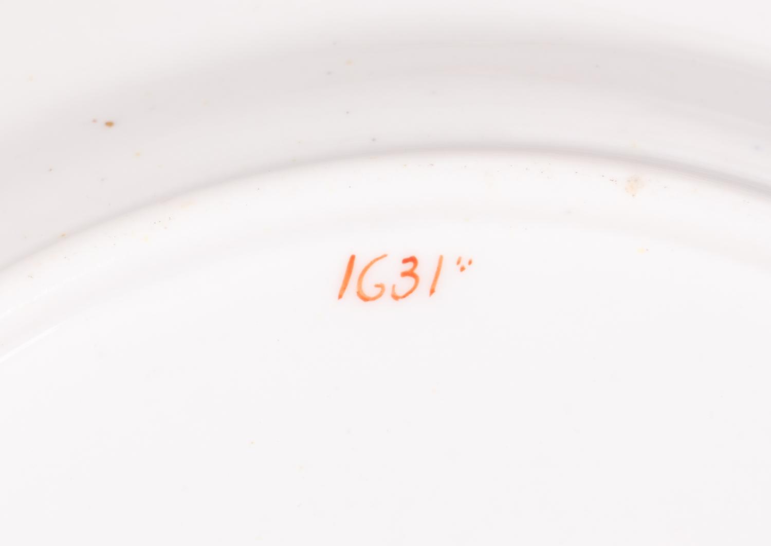 A Ridgway Enameled Porcelain Dinner Service