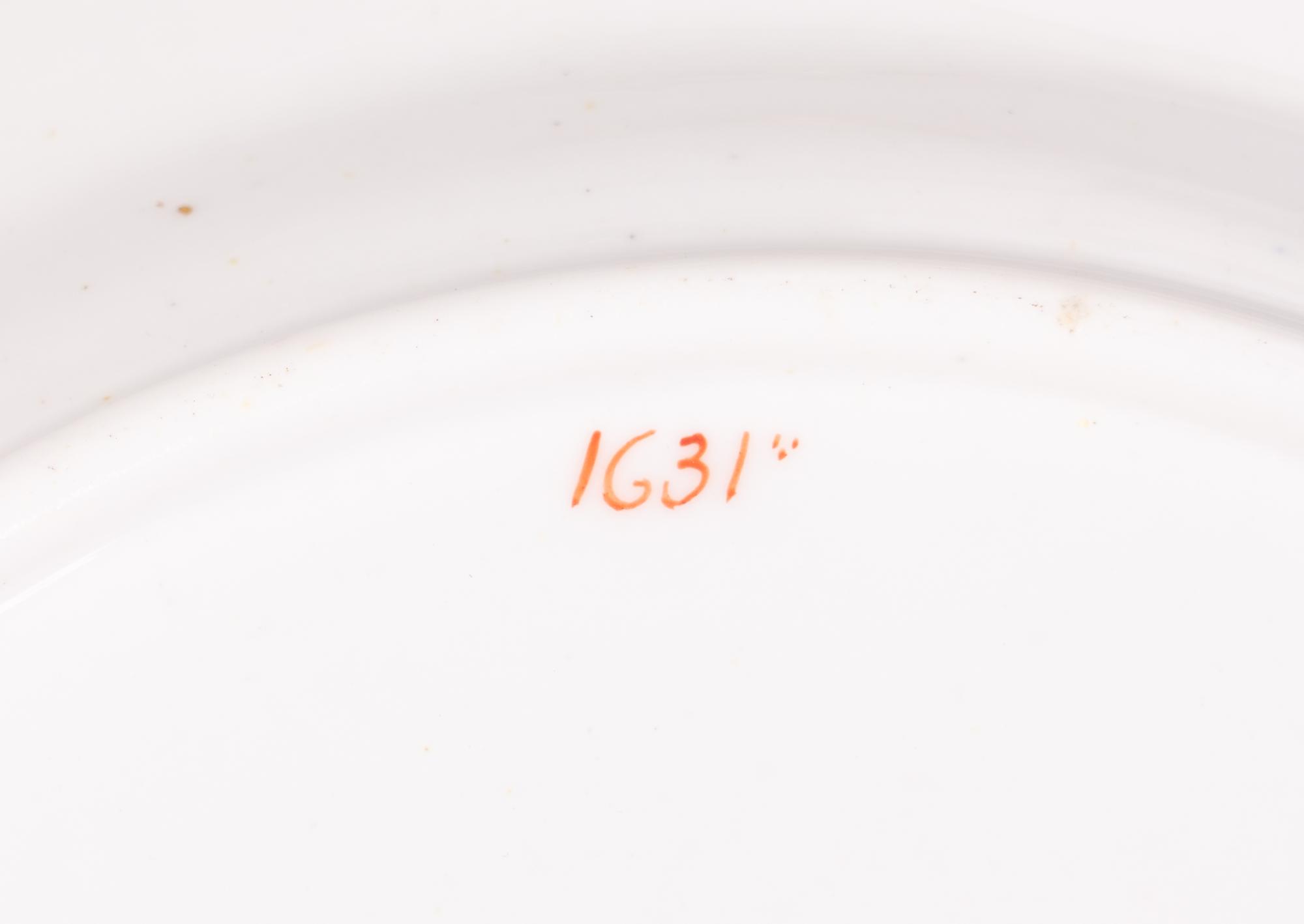 A Ridgway Enameled Porcelain Dinner Service