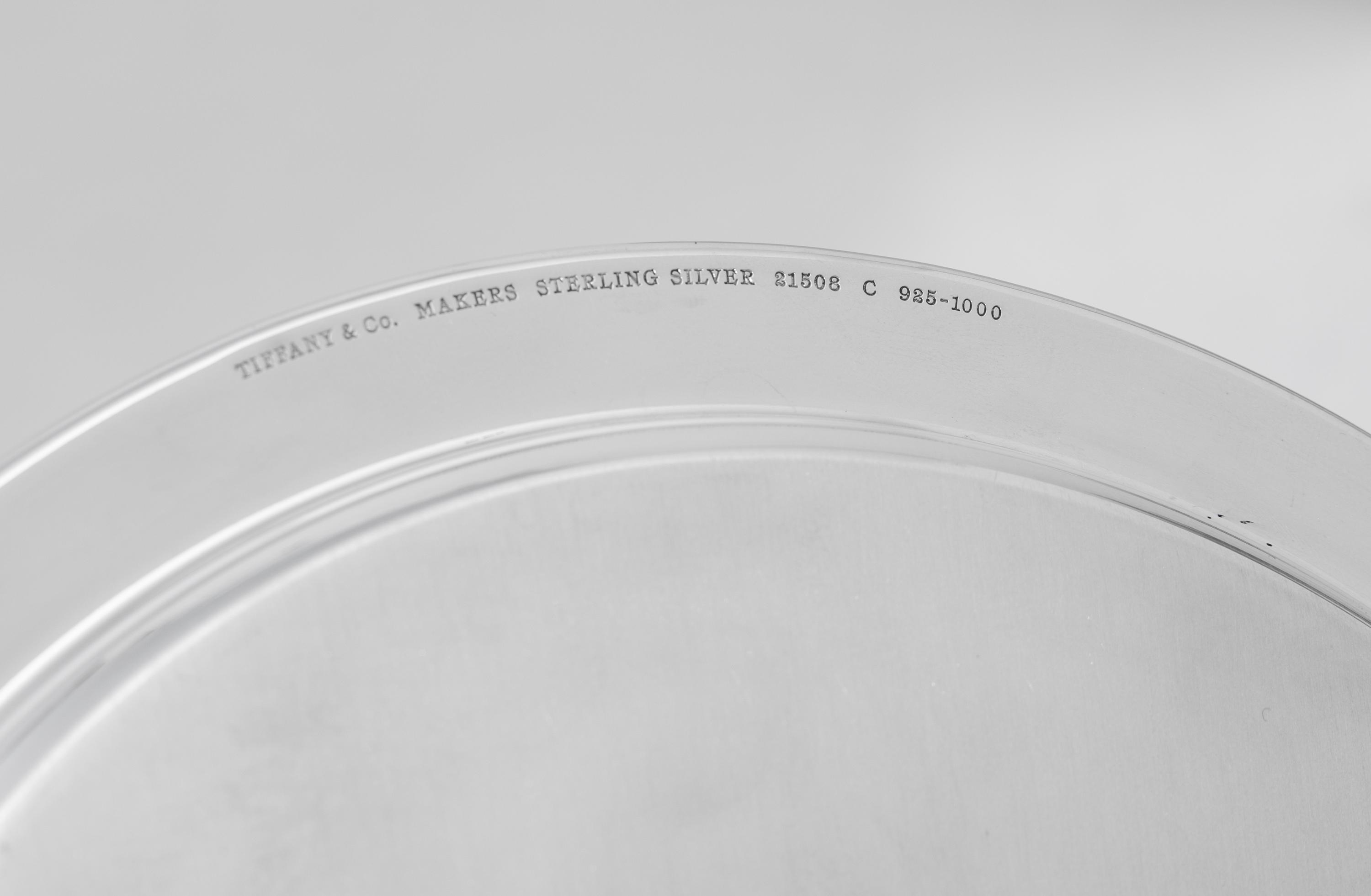 Two Tiffany and Co. Silver Presentation Trays