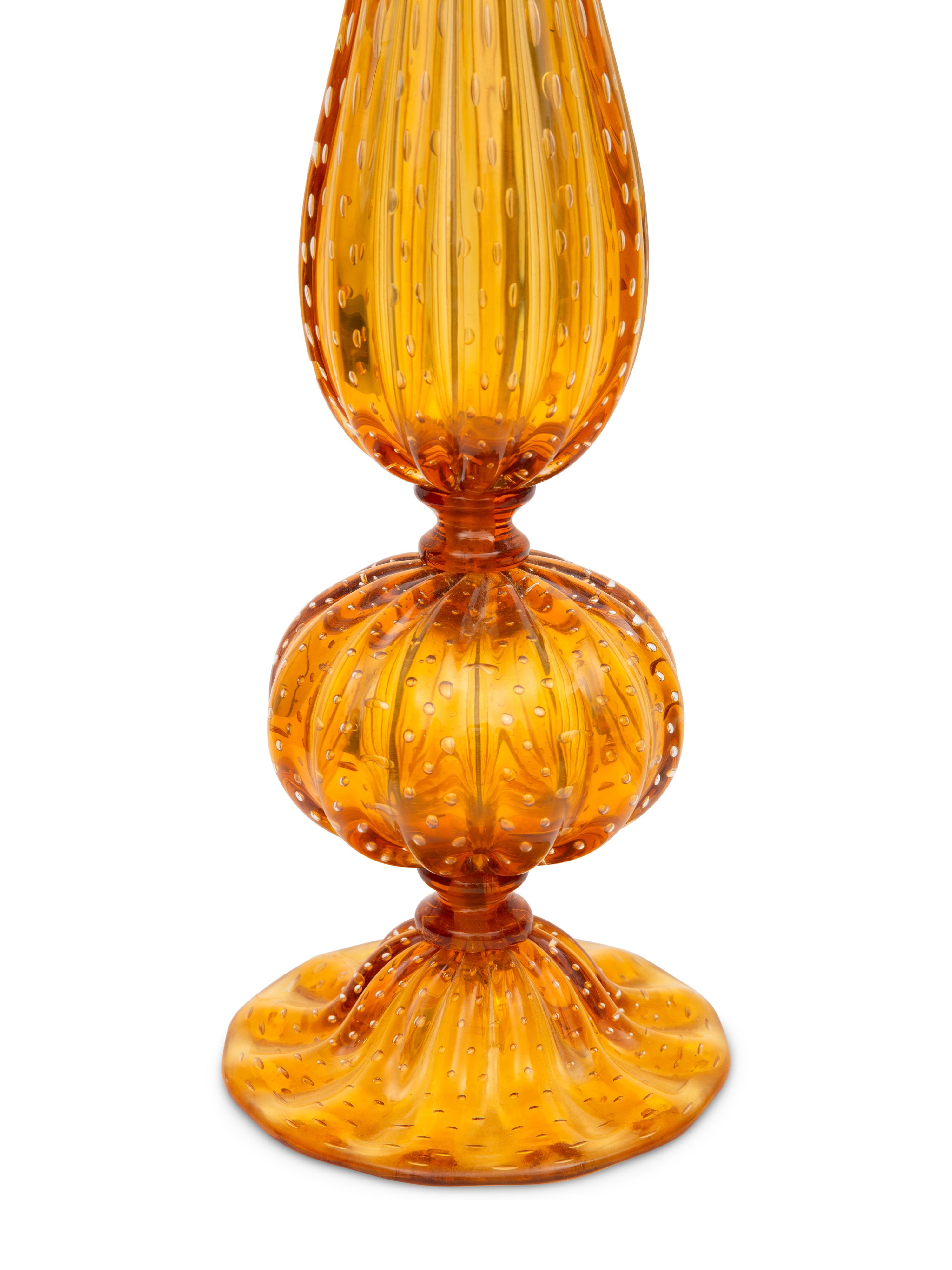 A Pair of Alberto Donà Murano Glass Table Lamps