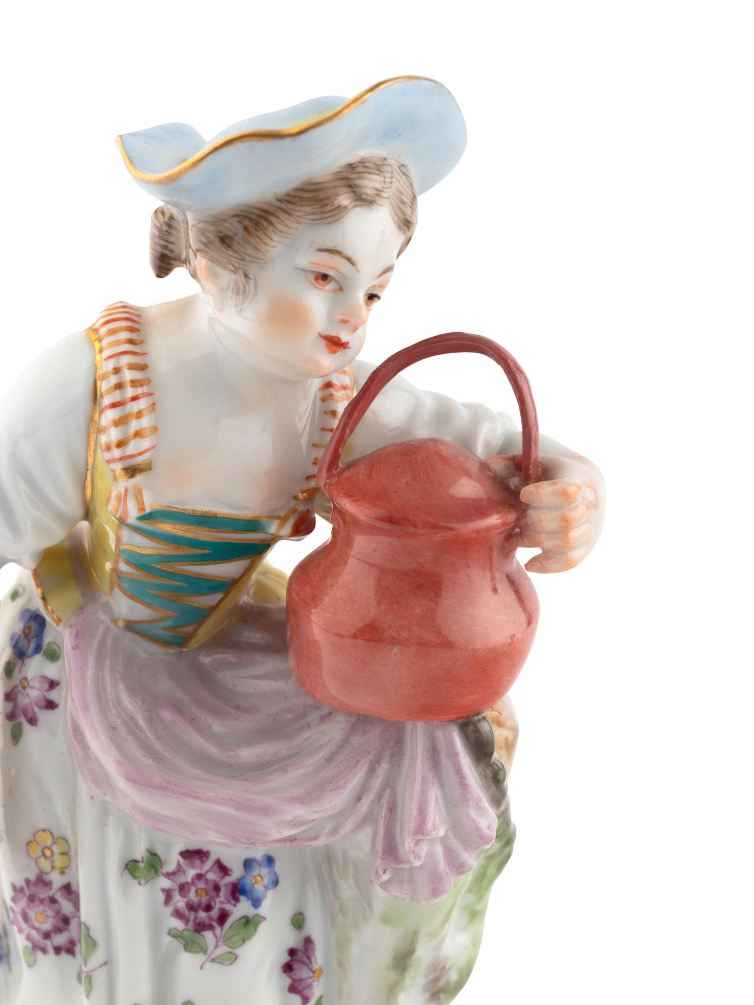Two Meissen Porcelain Figures