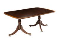 A Regency Style Mahogany Double-Pedestal Dining Table