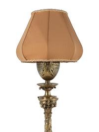 A Victorian Brass Floor Lamp