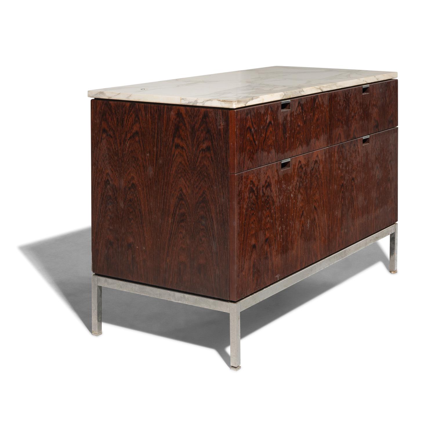 Rosewood Credenza with Marble Top