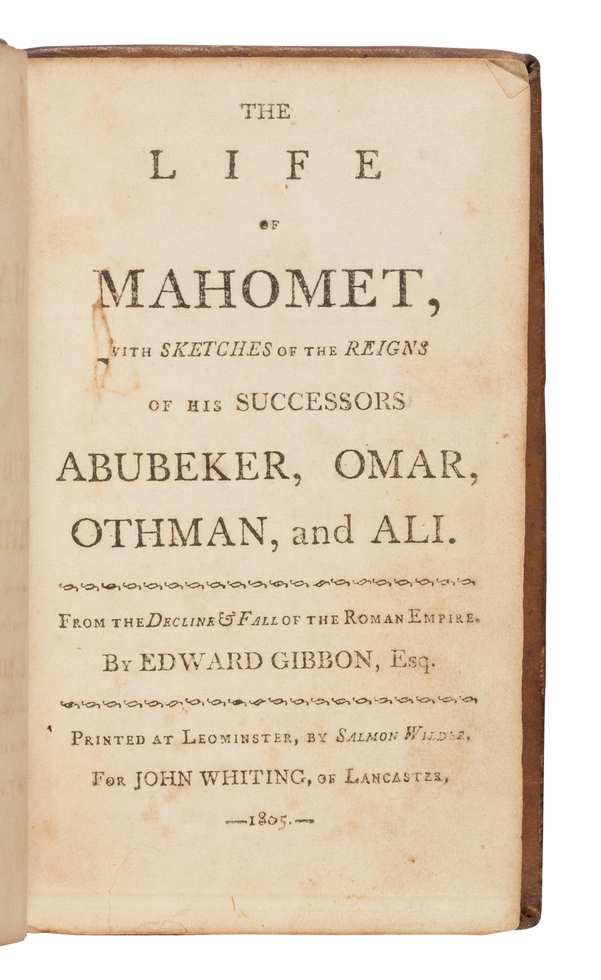[Religion] Gibbon, Edward. The Life of Mahomet