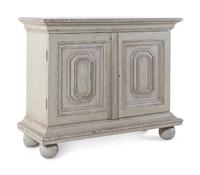A Louis XIII Style White Painted Cabinet