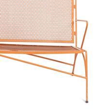 A Modernist Painted Steel Garden Bench