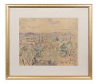 Elliott Seabrooks (British 1886-1950) Landscape in Essex,…