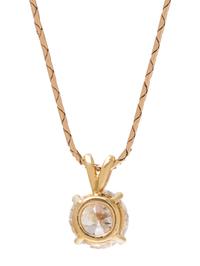 YELLOW GOLD AND DIAMOND PENDANT/NECKLACE