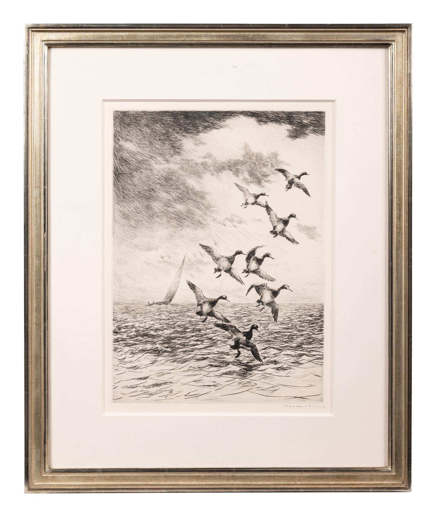 A Group of Three Dry-Point Etchings by Roland Clark (1847-1957)
