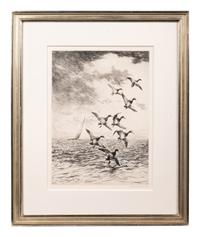 A Group of Three Dry-Point Etchings by Roland Clark (1847-1957)