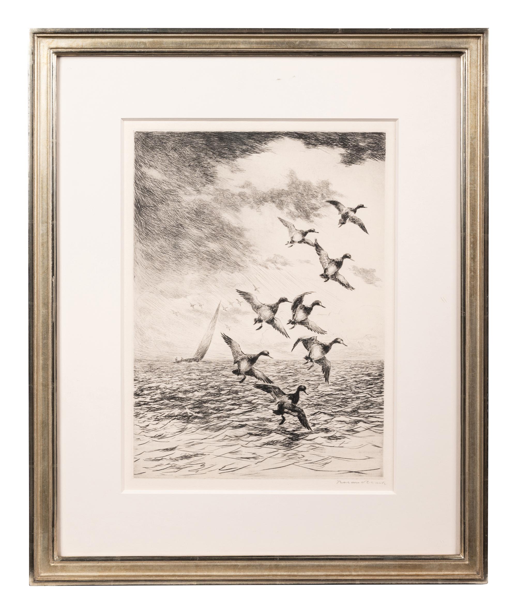 A Group of Three Dry-Point Etchings by Roland Clark (1847-1957)