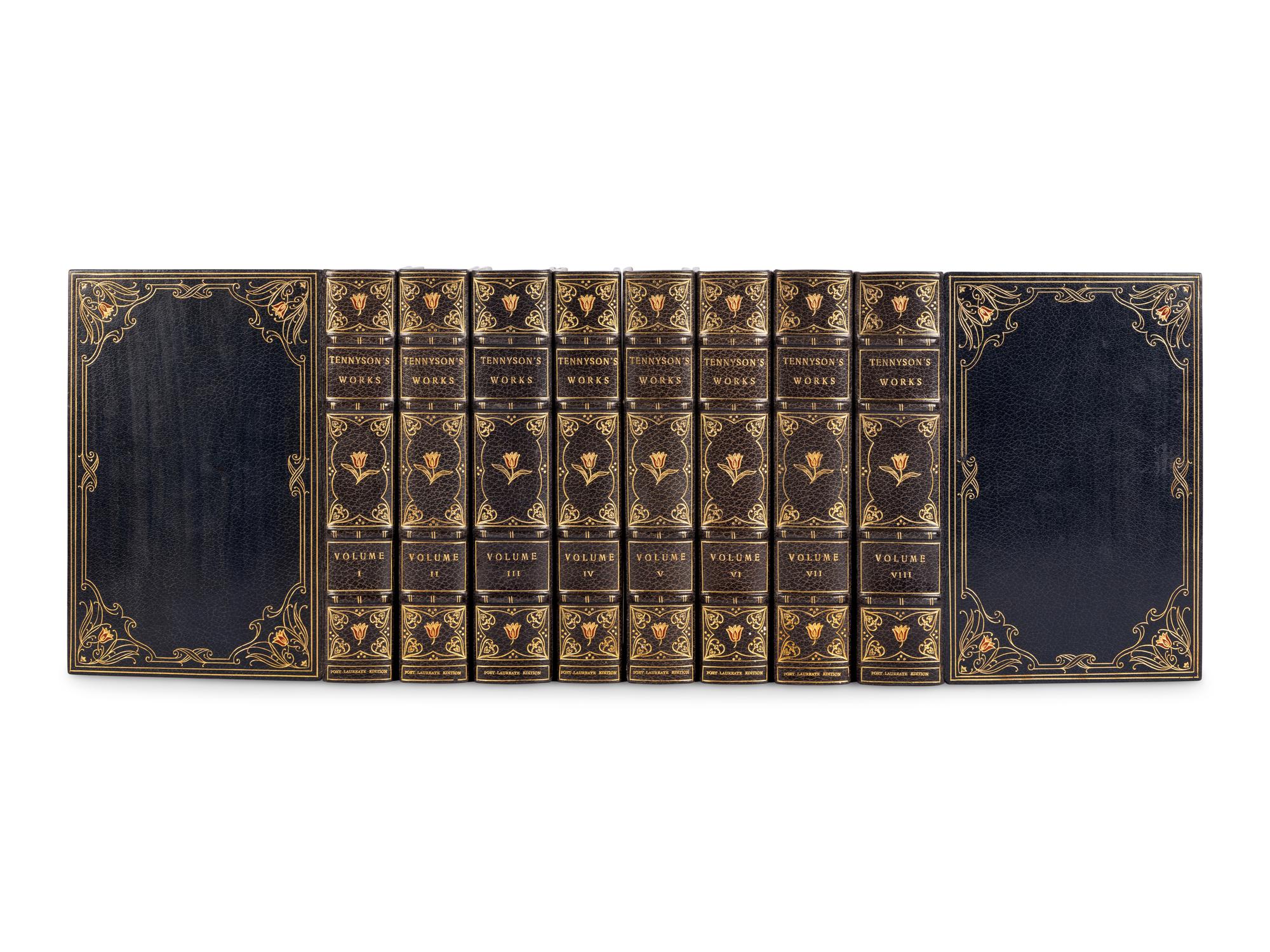 TENNYSON, Alfred, Lord (1809-1892). The Works of Alfred, Lord Tennyson. New York and London: G. P. Putnam’s Sons, 1909.