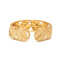 BUCCELLATTI, YELLOW GOLD LEAF CUFF BRACELET