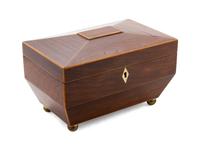 An English Rosewood Tea Caddy