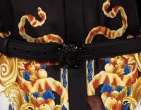 Versace Tribute "Native Americans" Silk Print Shirt Dress, Spring 2018