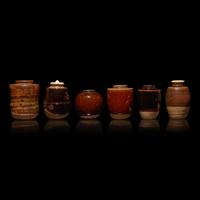 A Group of Six Assorted Japanese Tea Caddies, Chaire , 19th/20th Century