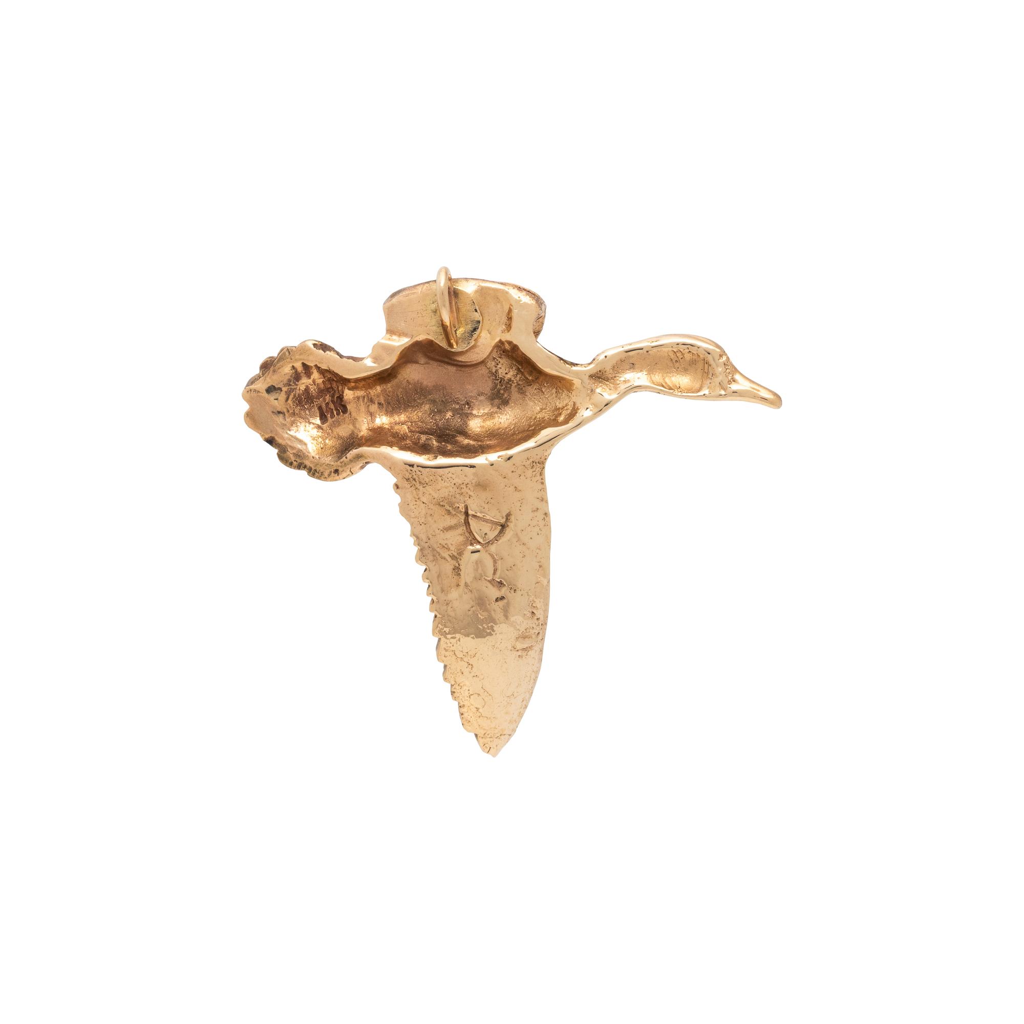 YELLOW GOLD GOOSE PENDANT