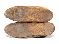 Early Apsáalooke Beaded Hide Moccasins