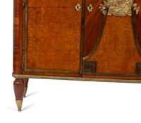 A French Gilt Bronze Mounted Amboyna Veneered Marble-Top Cabinet — CIRCA 1900