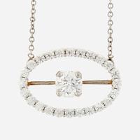A diamond and white gold pendant necklace, Hearts on Fire