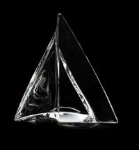 A Baccarat Alizee Glass Figure Height 11 3/4 inches.