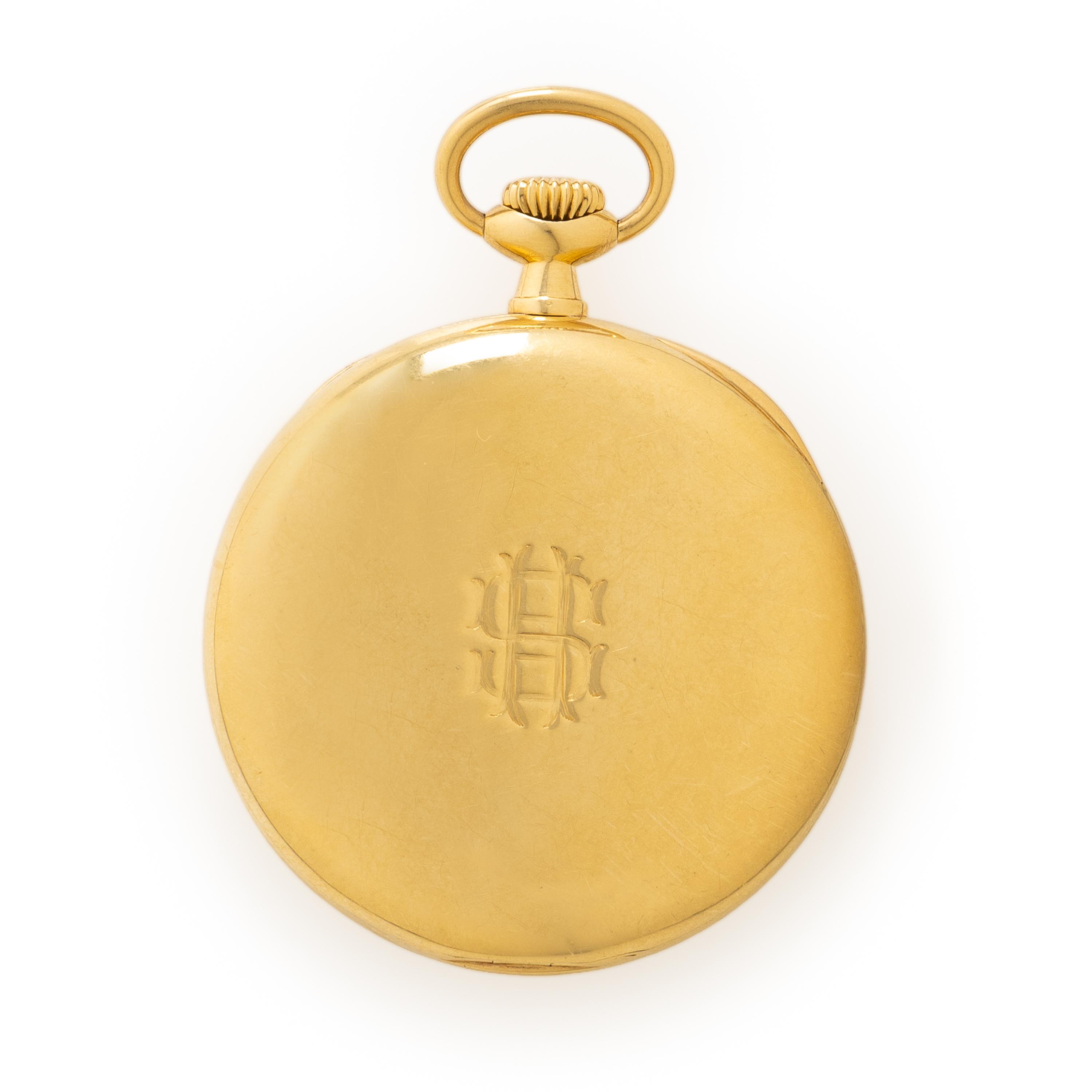 Patek Philippe for Spaulding & Co., 18K Yellow Gold Pocket Watch