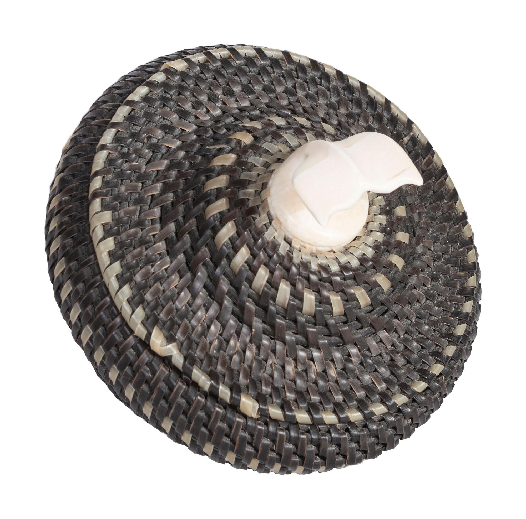 Baleen Basket, with Whale Tail Finial