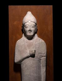 A Cypriot Limestone Votive Figure