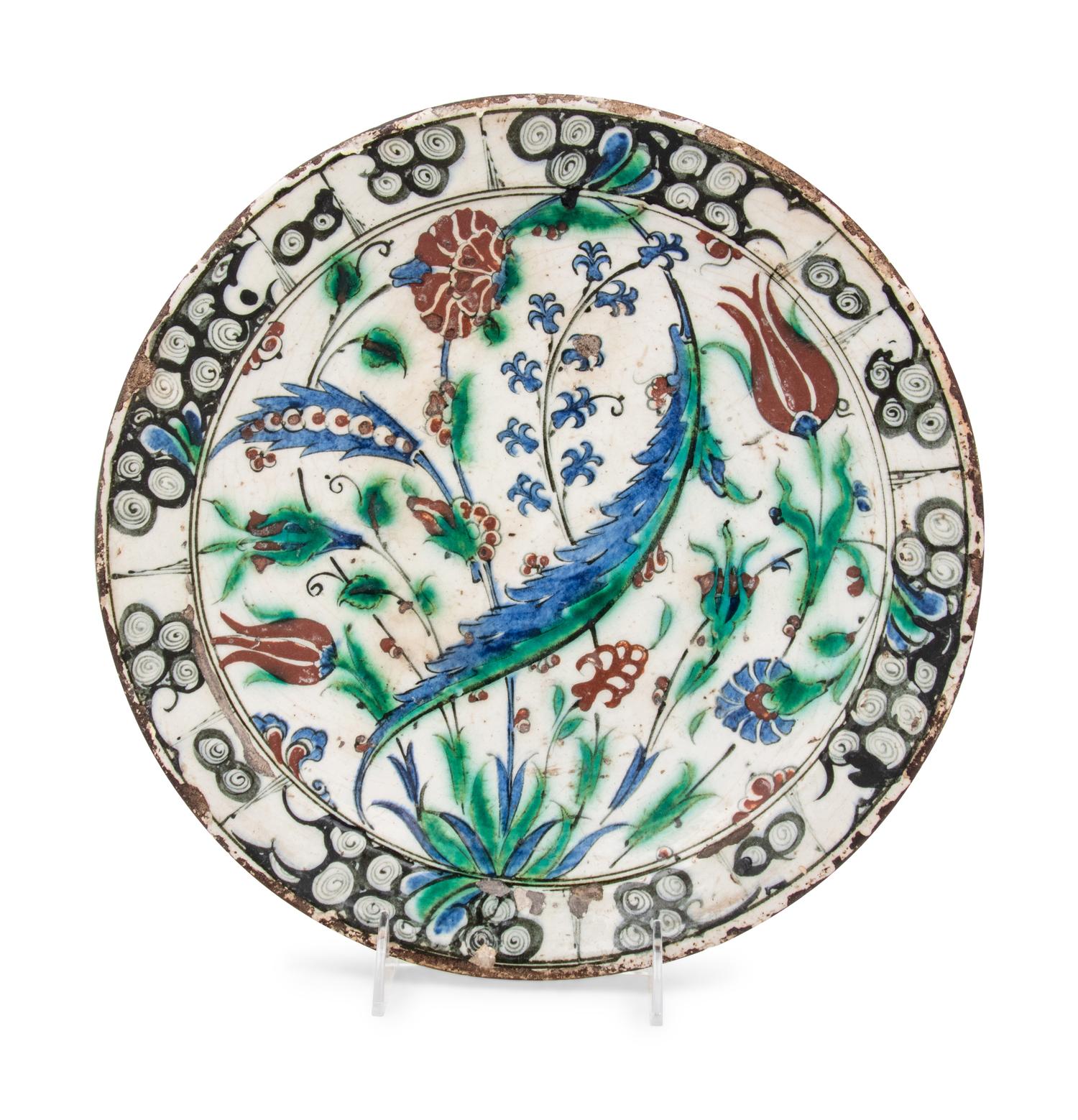 An Iznik Pottery Charger