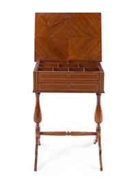 A Continental Inlaid Work Table